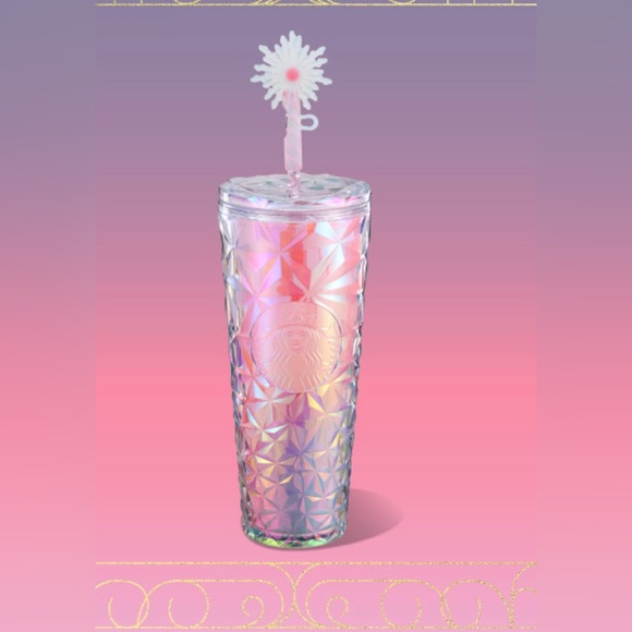 Starbucks Other - Starbucks Glinda Prism Cold Cup with Wand Straw Topper (24 oz.)